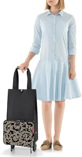 Vista 4 de reisenthel foldabletrolley Barroco Marble - Plegable, compacto carrito de compras - Fácil de almacenar