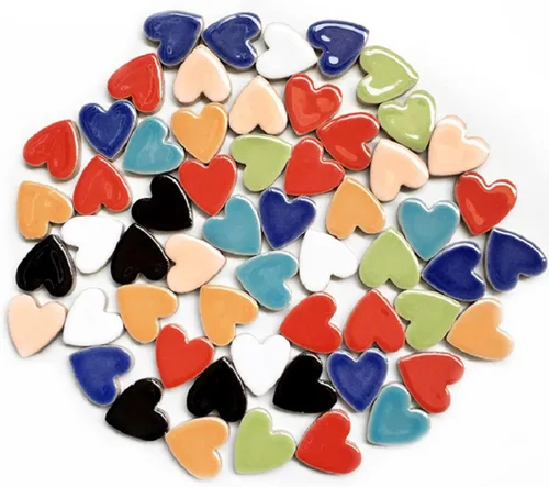 Vista 7 de Azulejos de mosaico de cerámica irregulares de color aleatorio de 1.1 lb, para hacer bricolaje, creativos, para platos de bricolaje, macetas
