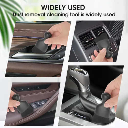 Vista 6 de cobee Cepillo suave de limpieza interior del automóvil, sin arañazos, paquete de 2 cepillos de limpieza de automóvil con cerdas suaves