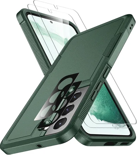 Vista 76 de SPIDERCASE Funda para Samsung Galaxy S22, [protección contra caídas de grado militar de 10 pies], paquete de 2