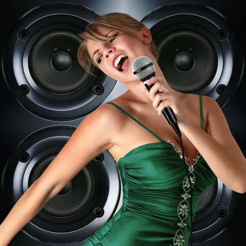 Vista 4 de Facmogu Juego de 3 micrófonos falsos, micrófono de plástico multicolor para disfraz de karaoke, accesorios de micrófono para Halloween, Navidad