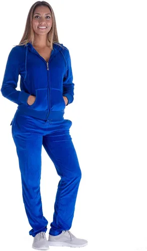 Vista 3 de Yasumond Conjunto deportivo de terciopelo de 2 piezas para mujer, conjunto deportivo suave para correr