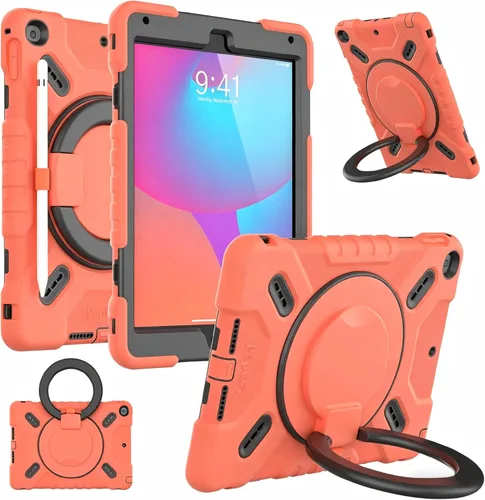 Vista 8 de Pepkoo Funda EVA anticaídas 9.7 para iPad, compatible con iPad 5ª/6ª/Air/Air2, con soporte ajustable, proporciona una protección completa de 360