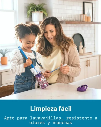 Vista 5 de CamelBak Eddy+ Kids Water Bottle with Bite Valve Straw, Leak‑Resistant Easy‑Sip Design for Everyday Hydration, 14oz Kids Naranja animales
