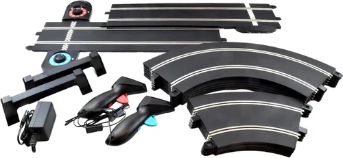 Vista 2 de Scalextric/Premium Hobbies Sports Car Challenge - Mustang VS Camaro 1:32 Escala Slot Car Race Set C1445T