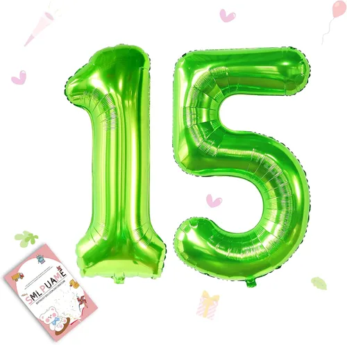 Vista 53 de Smlpuame - Globos grandes de 40 pulgadas de números del 0 al 9, globos numéricos para decoración de fiesta de cumpleaños, globos de helio