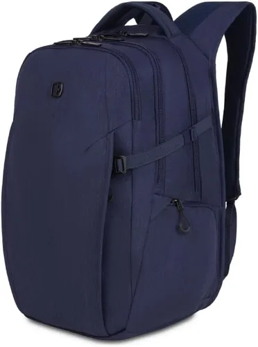 Vista 16 de SwissGear Mochila para laptop, Azul marino jaspeado