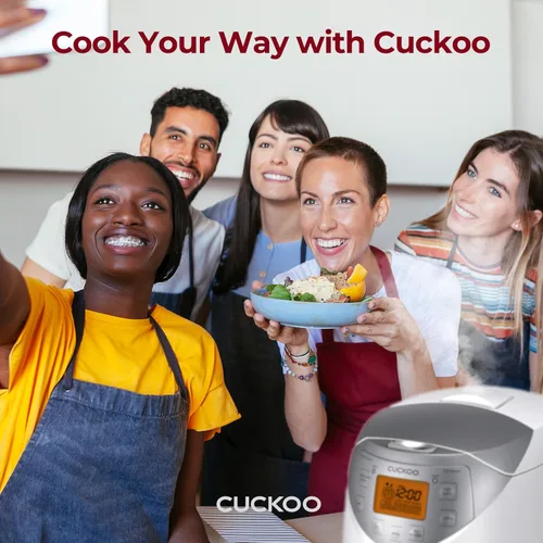 Vista 7 de CUCKOO CR-0632F Arrocera Micom de 6 tazas (sin cocinar) Con menú de 9 opciones: arroz blanco, arroz integral y más, olla interior antiadherente
