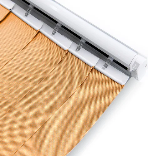 Vista 10 de LETAU Persianas verticales solares inalámbricas, 5% tela de malla, ajuste ligero, reduce el deslumbramiento solar, protección UV, persianas beige