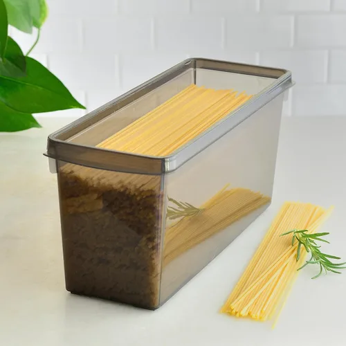 Vista 3 de Youngever 2 juegos de recipientes de plástico para alimentos de 100 onzas, organizadores de recipientes de plástico para pasta, recipientes grandes