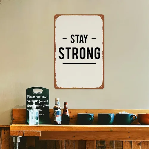 Vista 5 de Interesting Metal Sign Small Wins Poster Wall Art For Room Garage Coffee Bar Decor 8x12 inches