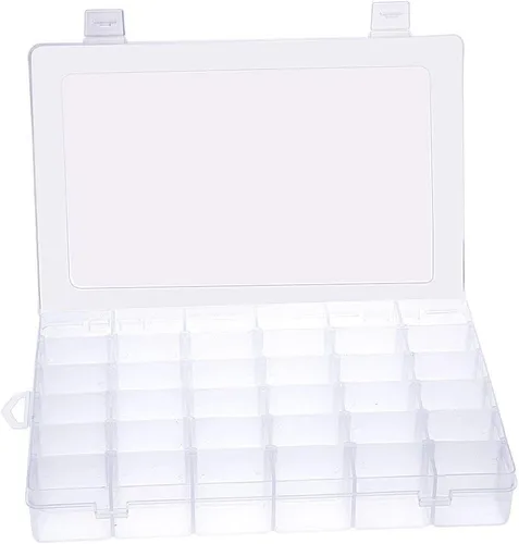 Vista 9 de Kamay's Caja de almacenamiento de plástico XL resistente ajustable con 24 compartimentos con sello de junta tórica, 3 cerraduras gruesas a presión