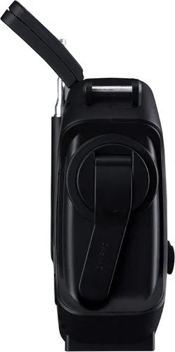 Kaito KA500IP-BLK Voyager Solar/Dynamo AM/FM/SW NOAA Radio meteorológica con alerta y cargador de teléfono celular, color negro