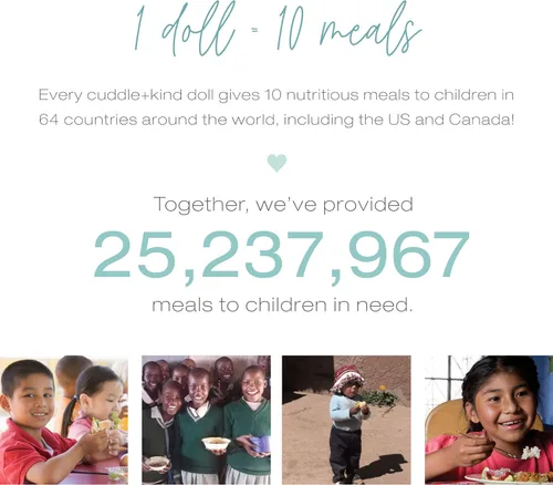 Vista 3 de cuddle + kind Mint Claire The Koala Little - Muñeca tejida a mano de 13 pulgadas, 1 muñeca = 10 comidas, comercio justo, calidad reliquia, hecha a