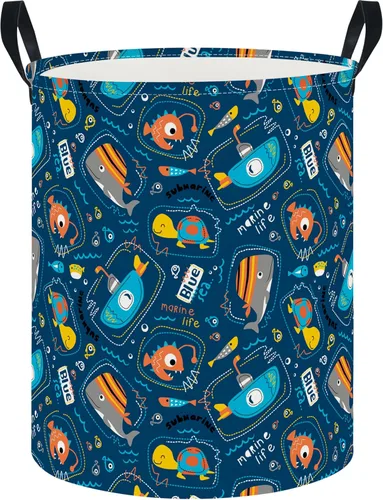 Vista 18 de NTAOHAMPER - Cesta de lavandería, cesta de ropa, caja de almacenamiento impermeable para el dormitorio, cesta organizadora de ropa, caja para Animal