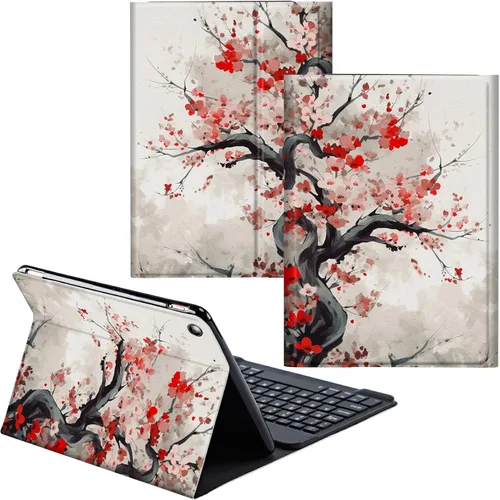 Vista 94 de Funda para Samsung Galaxy Tab S6 Lite 2022/2020 Teclado Inalámbrico Desmontable y Cubierta De Soporte De Cuero PU Funda Protectora Para Samsung