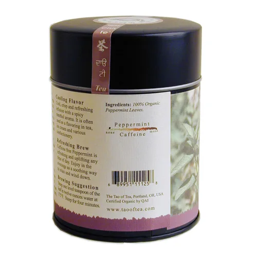 Vista 3 de The Tao of Tea, Té de hierbas de menta, hoja suelta, 2 onzas (paquete de 1), TOT11125