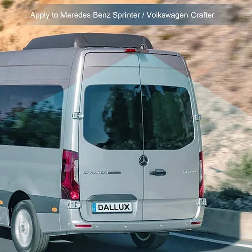 Vista 2 de DALLUX Sprinter - Cámara de visión trasera para Benz Sprinter/VW Crafter Van,3er gran angular impermeable micrófono de visión nocturna incorporada