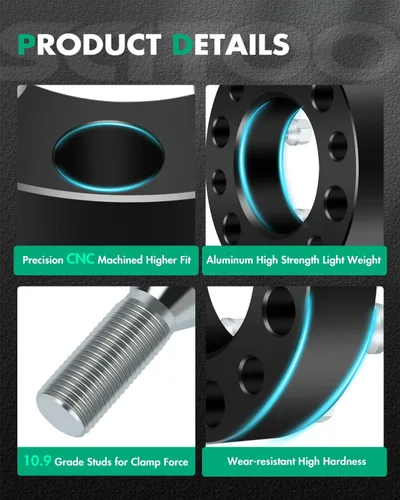 Vista 5 de SCITOO Espaciadores de rueda 5X100/5x112 a 5X100/5x112 0.787 in M14x1.5 Compatible con Volkswagen Beetle 2004-2019