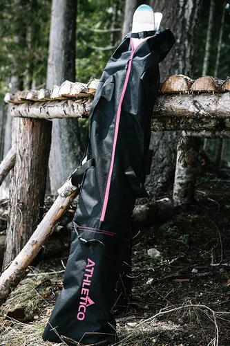 Athletico Bolsa de esquí y bolsa para botas de esquí - Bolsas de esquí para viajes aéreos - Bolsas de esquí de nieve sin acolchado para esquís de
