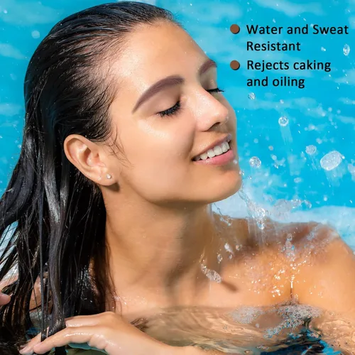 Vista 6 de Boobeen Polvo de línea capilar para cubrir las raíces al instante, sombra de cabello, impermeable, corrector de raíces para adelgazar el cabello