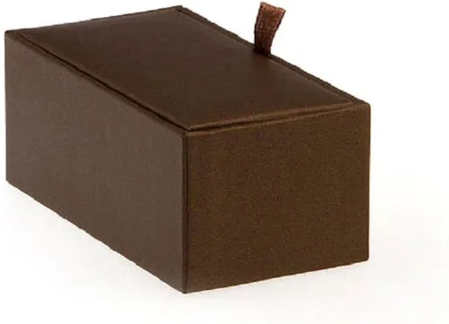 Vista 6 de MRCUFF Gemelos de peón de ajedrez en una caja de regalo de presentación y paño de pulido