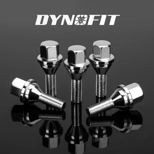Vista 7 de dynofit 12x1.25 Tornillos de perno de rueda OEM/Stock, juego de 20 piezas con vástago de 28mm, hexágono de 19mm, 2.45 pulgadas de longitud, pernos