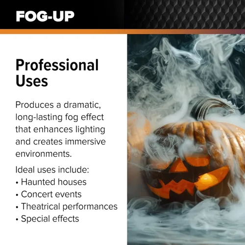 Vista 4 de FogUp Líquido de Niebla de Densidad Media - Extremadamente Duradero, Alto Rendimiento No Irritante para Interiores/Exteriores Sin Olor a Base