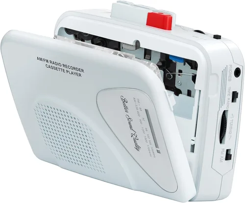 Grabadoras de cinta para reproductor de cassette, radio AM/FM, reproductor de cinta portátil, grabaciones de altavoces integrados, grabación manual,