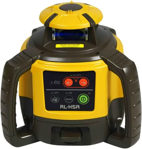 Vista 4 de Topcon Láser rotativo horizontal autonivelante RL-H5A con libro de campo, receptor LS-80, soporte y estuche para detectores, clase 2, clasificación