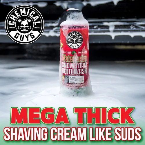 Vista 5 de Chemical Guys CWS20816 - Jabón de espuma de nieve de sandía para lavar el auto (funciona con cañones de espuma o cubos de lavado), seguro