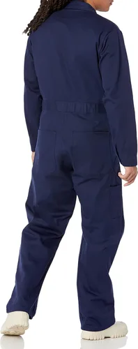 Vista 3 de Red Kap mens Snap Front Cotton Coverall, Oversized Fit, Long Sleeve