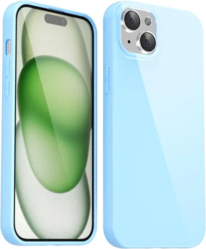 Vista 535 de Svanove para iPhone 7 Plus/ 8 Plus, funda de silicona, de goma suave brillante y gel de jey lindo, funda protectora de plástico simple y lisa