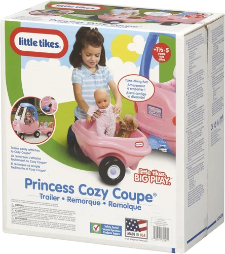 Vista 5 de little tikes Princess Cozy Coupe Trailer - Fomenta el juego creativo - Edades 3-10 años