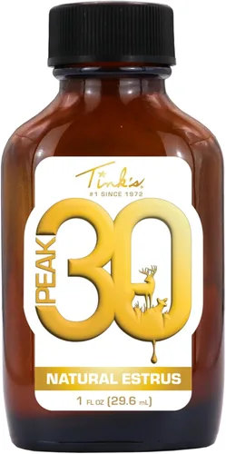 TINK'S Peak30 Premium Doe Estrus-Deer Attraactant | Liquid Peak Estrous Doe Orina Aroma para Caza (1 onza líquida) - Aromas de caza de orina de