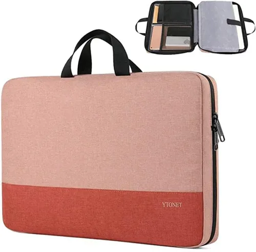 Vista 21 de Ytonet - Estuche para computadora portátil, funda para computadora portátil TSA de 15.6 pulgadas, resistente al agua, duradera, para computadora Gris