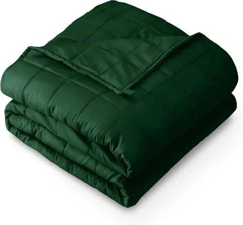 Vista 16 de Bare Home Manta con peso tamaño Twin o Full 7 libras (40" x 60") - Totalmente natural 100% algodón - Manta pesada premium con cuentas de vidrio