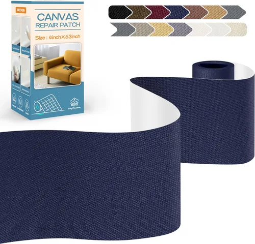 Vista 115 de KING MOUNTAIN Cinta de reparación de tela de nailon autoadhesiva, 4×63 pulgadas, parche rápido de reparación de chaqueta de plumón, kit de parche
