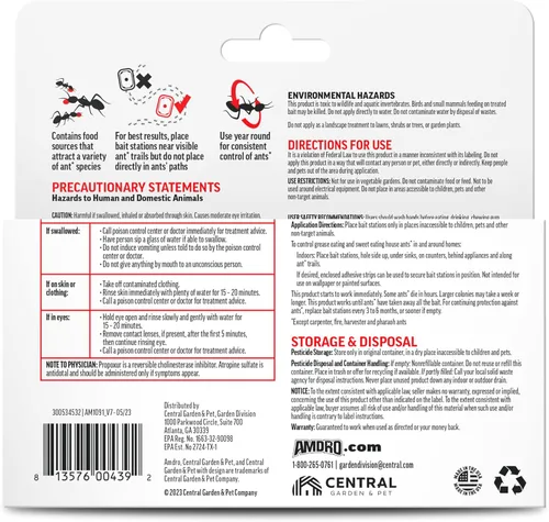 Vista 11 de Amdro Estaciones de cebo asesino de hormigas, paquete de 4