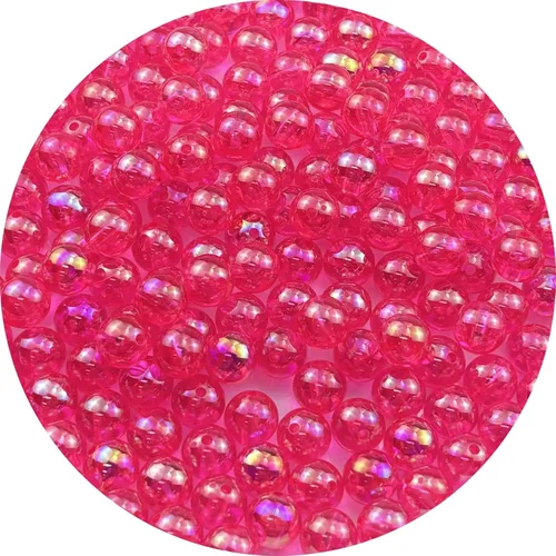 Vista 51 de 2000 cuentas redondas acrílicas de 0.157 pulgadas (0.157 in), cuentas espaciadoras de colores AB con agujero para bricolaje, pulseras, collares