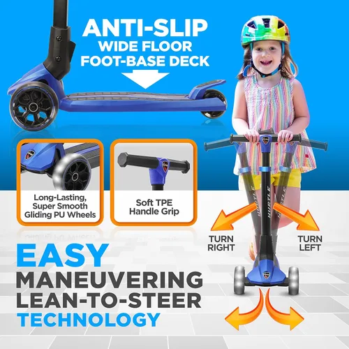 Vista 4 de Hurtle Patinete eléctrico, motor de 350 W/500 W, rango máximo de 30 millas, velocidad máxima de 16/18 mph, neumáticos de 8.5 pulgadas/10 pulgadas