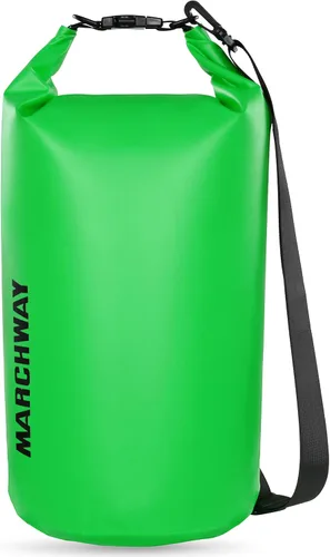 Vista 13 de MARCHWAY - Bolso seco flotante e impermeable 1.32/2.64/5.28/7.93/10.57 galones, parte superior enrollable, mantiene secos equipos de kayak rafting
