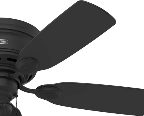 Vista 10 de Hunter Fan Company 52392 - Ventilador de techo de perfil bajo, color negro mate