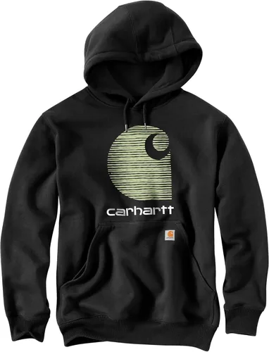 Vista 2 de Carhartt Sudadera con estampado Rain Defender de peso medio con logotipo C para hombre