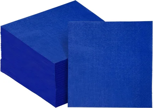 Vista 45 de Servilletas de cóctel de 24 colores de 5 x 5 pulgadas desechables servilletas de papel para bebidas para cóctel, boda, cena, fiesta de cumpleaños