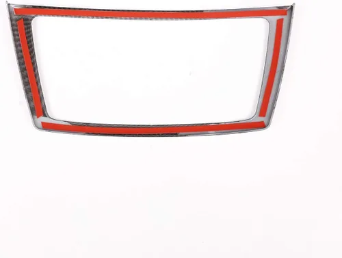 Vista 8 de YIWANG Marco de consola central de ABS cromado para Mercedes Benz GL GLE GLS ML Clase W166 accesorios de coche, Fibra de carbono