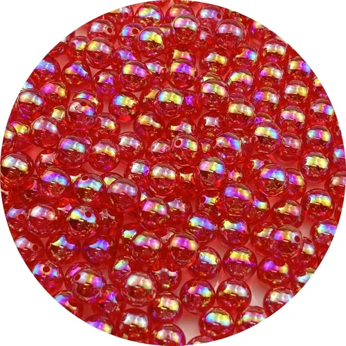 Vista 59 de 2000 cuentas redondas acrílicas de 0.157 pulgadas (0.157 in), cuentas espaciadoras de colores AB con agujero para bricolaje, pulseras, collares