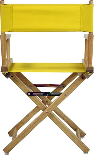 Vista 413 de Casual Home - Silla de director de 24.0 in, marco negro, con lona azul marino, altura de mostrador