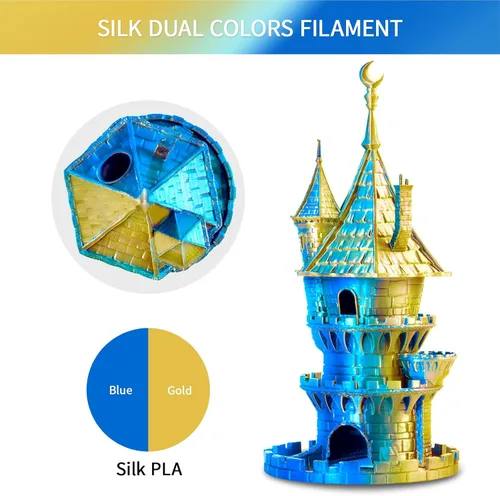 Vista 95 de ERYONE Filamento de ácido poliláctico (PLA) de seda para impresora 3D, de 1.75 mm +/- 0.03 mm, carrete de 1 kg (2.2 libras), verde esmeralda seda