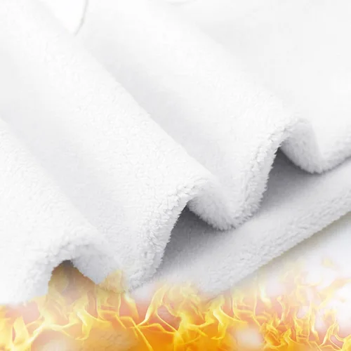 Vista 4 de Fleece Lined Leggings Women Winter Warm Thick Velvet Thermal Tights Fuzzy High Waist Plush Base Layer Pants